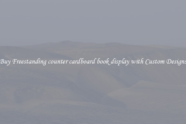 Buy Freestanding counter cardboard book display with Custom Designs