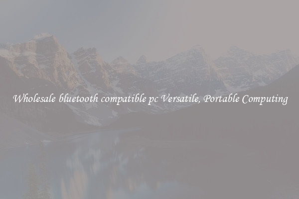 Wholesale bluetooth compatible pc Versatile, Portable Computing