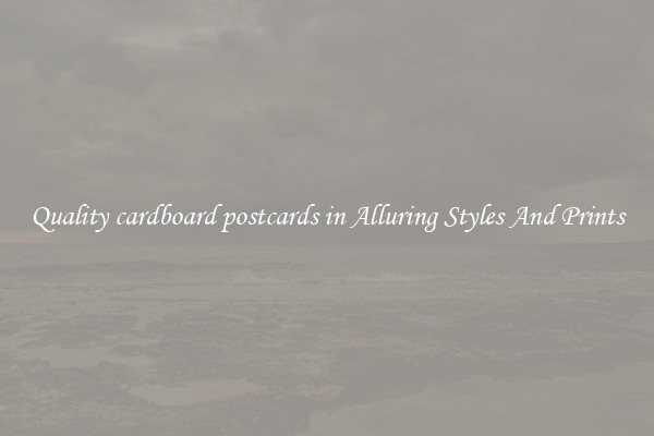 Quality cardboard postcards in Alluring Styles And Prints