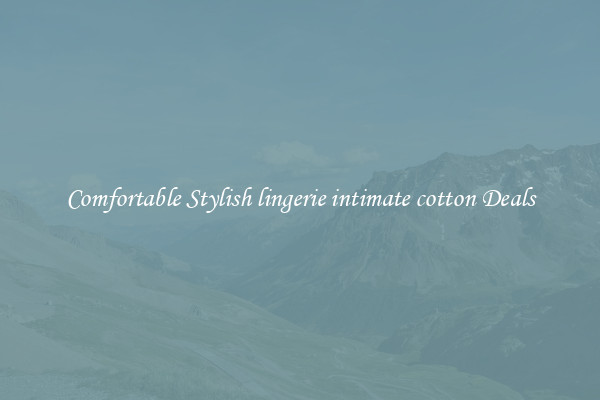 Comfortable Stylish lingerie intimate cotton Deals