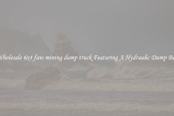 Wholesale 6x4 faw mining dump truck Featuring A Hydraulic Dump Bed