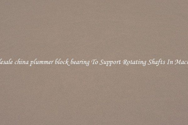 Wholesale china plummer block bearing To Support Rotating Shafts In Machinery