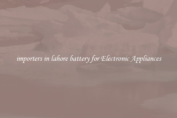 importers in lahore battery for Electronic Appliances