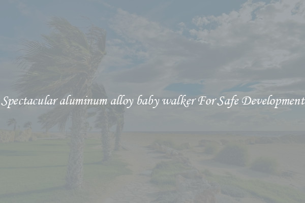 Spectacular aluminum alloy baby walker For Safe Development